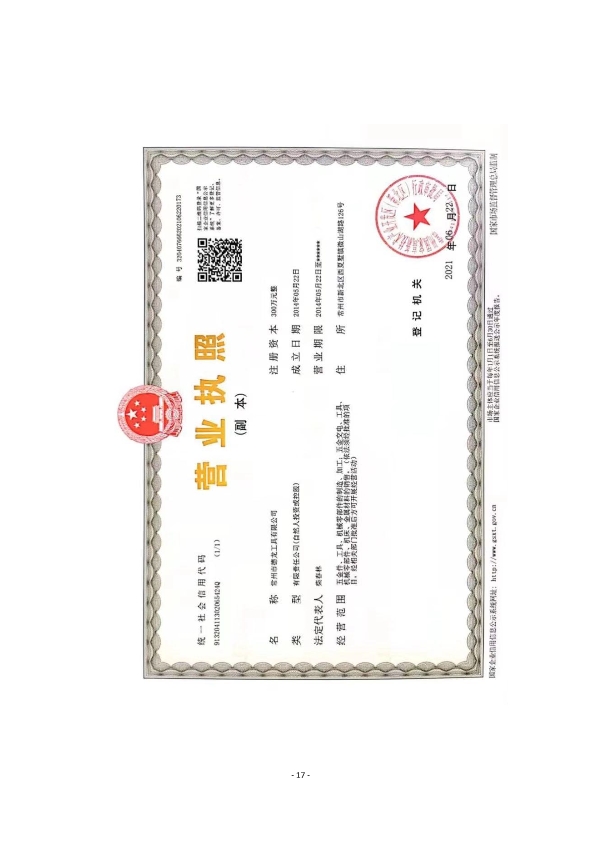 环广-常州市德龙工具有限公司信用报告(图19)